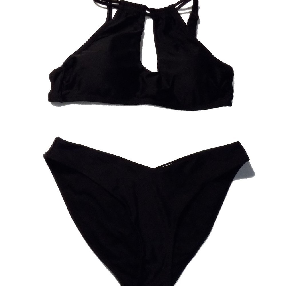 Women's Black Bikini By Time & True, Large